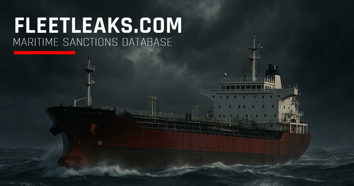 Fleet Leaks Banner - fleetleaks.com - Maritime Sanctions Database