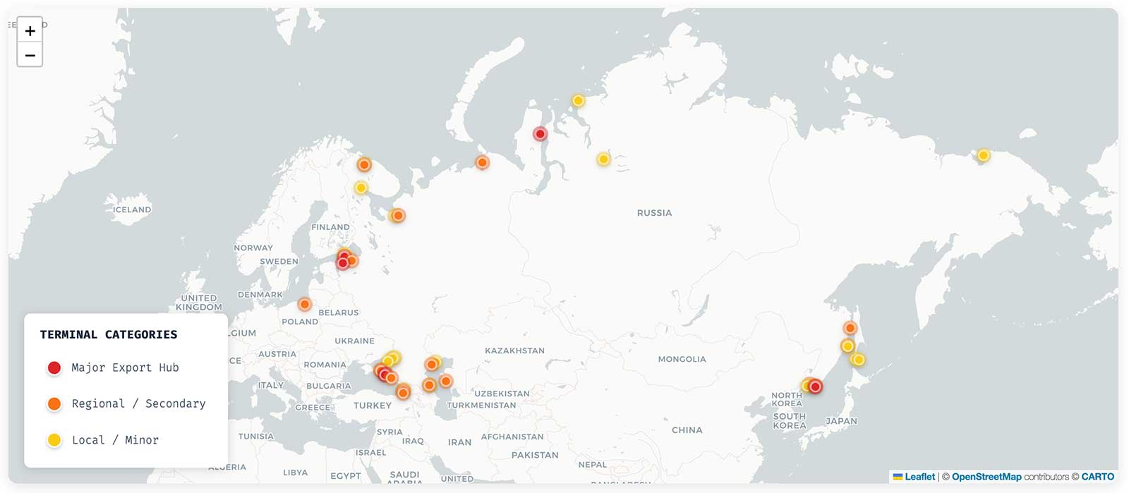 FleetLeaks Adds Russian Oil & Gas Terminal Infrastructure Database